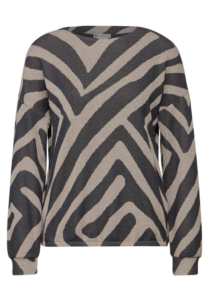 Strick-Look Shirt