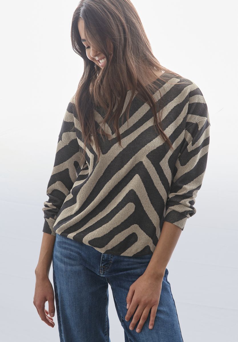 Strick-Look Shirt