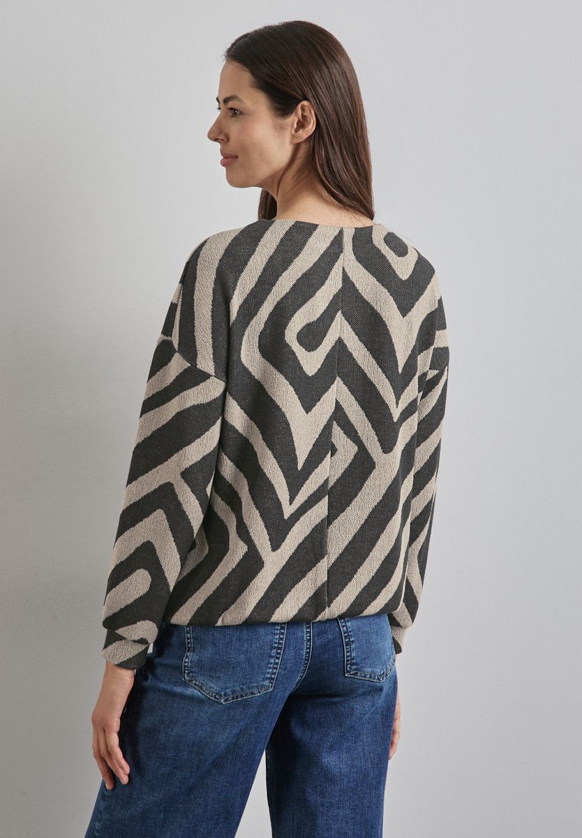 Strick-Look Shirt