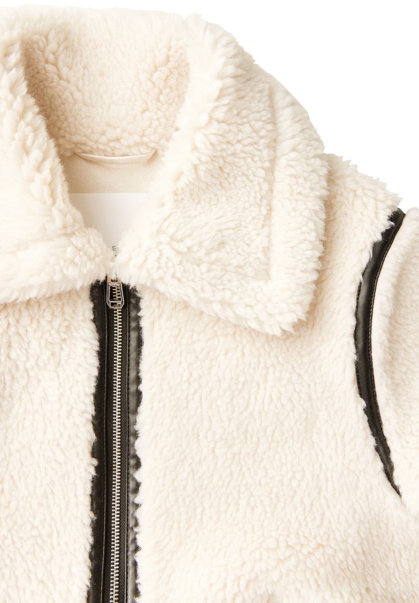 Teddy Jacke mit Details