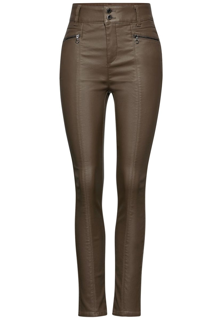 Hose im Leder-Look