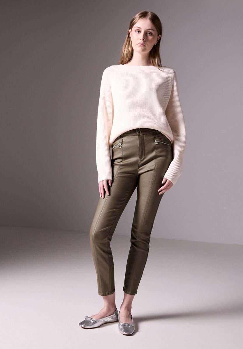 Hose im Leder-Look