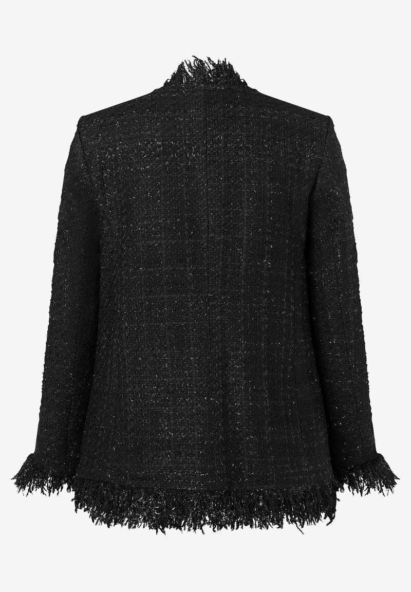 Bouclé-Blazer  schwarz  Party-Kollektion