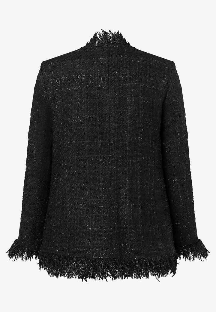 Bouclé-Blazer  schwarz  Party-Kollektion