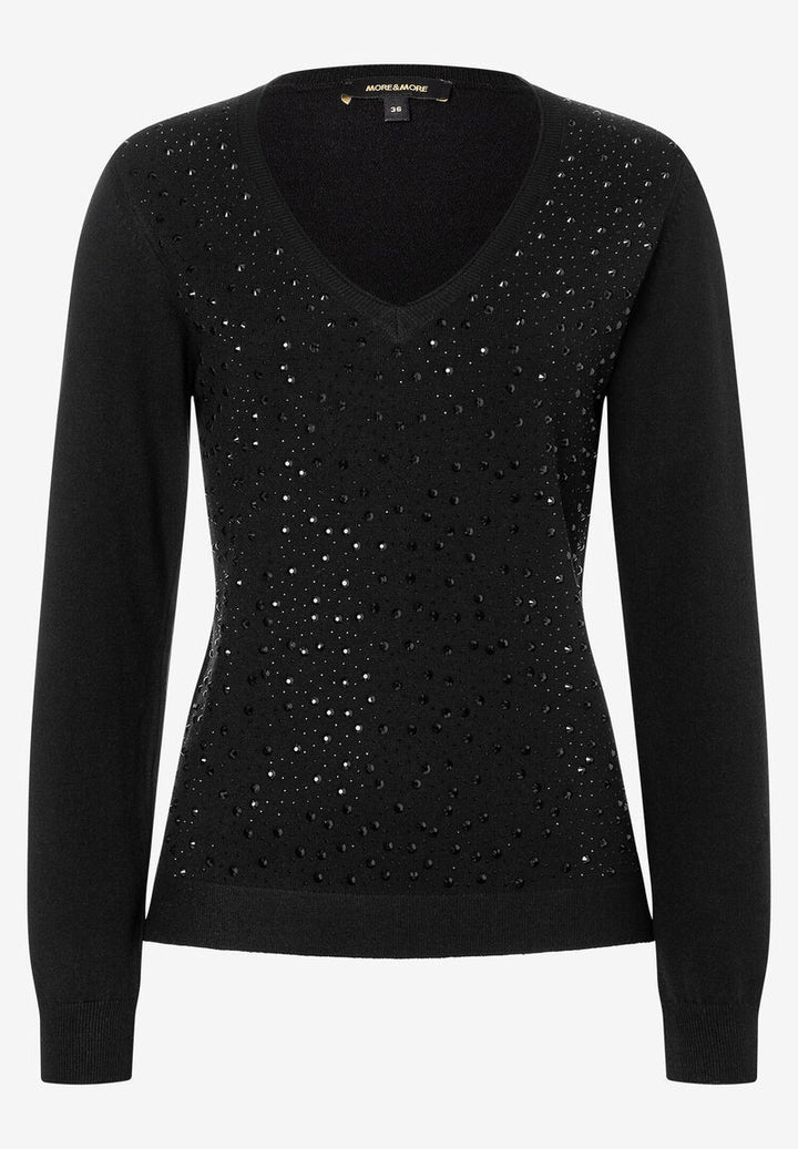 Pullover mit Glanzsteinchen  Party-Kollektion