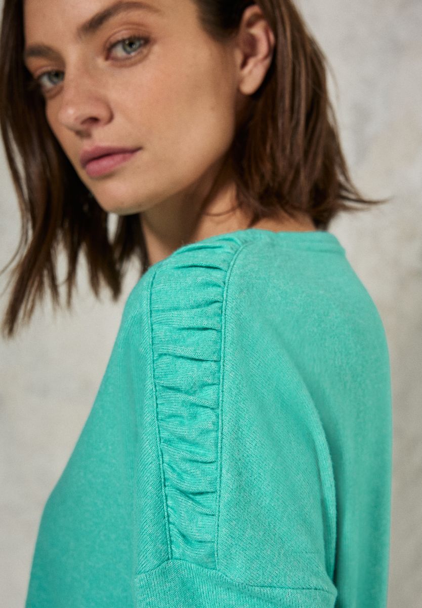 Shirt mit Raffung