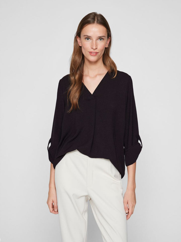 VIJOSA 3/4 V-NECK TOP - NOOS