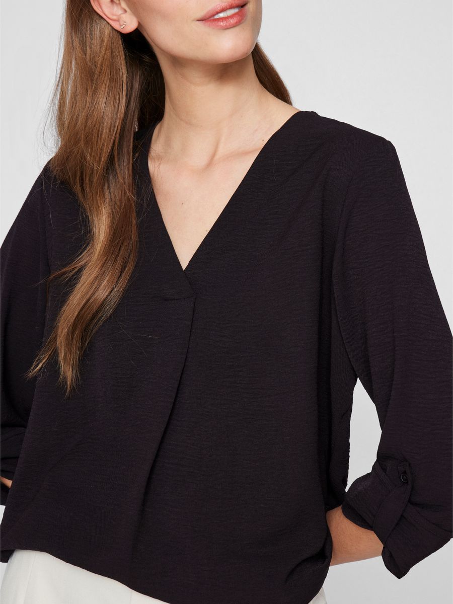 VIJOSA 3/4 V-NECK TOP - NOOS