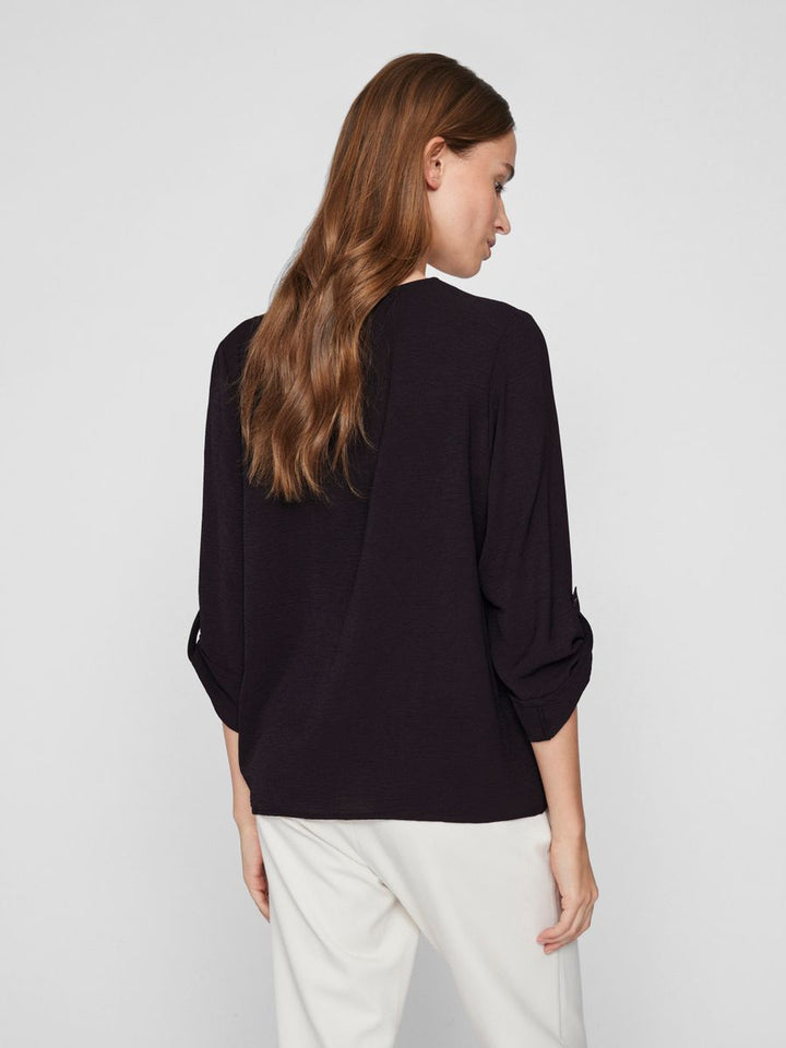 VIJOSA 3/4 V-NECK TOP - NOOS