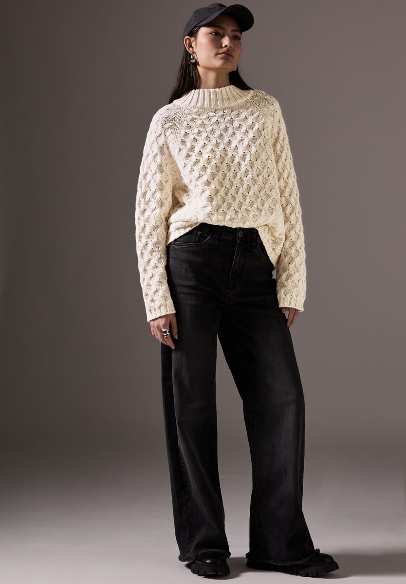 Pullover mit Struktur