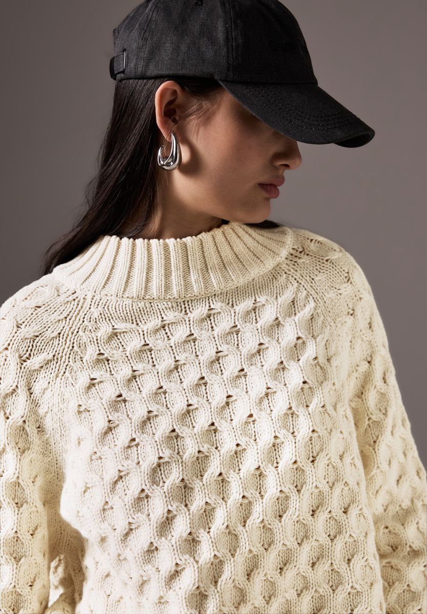 Pullover mit Struktur