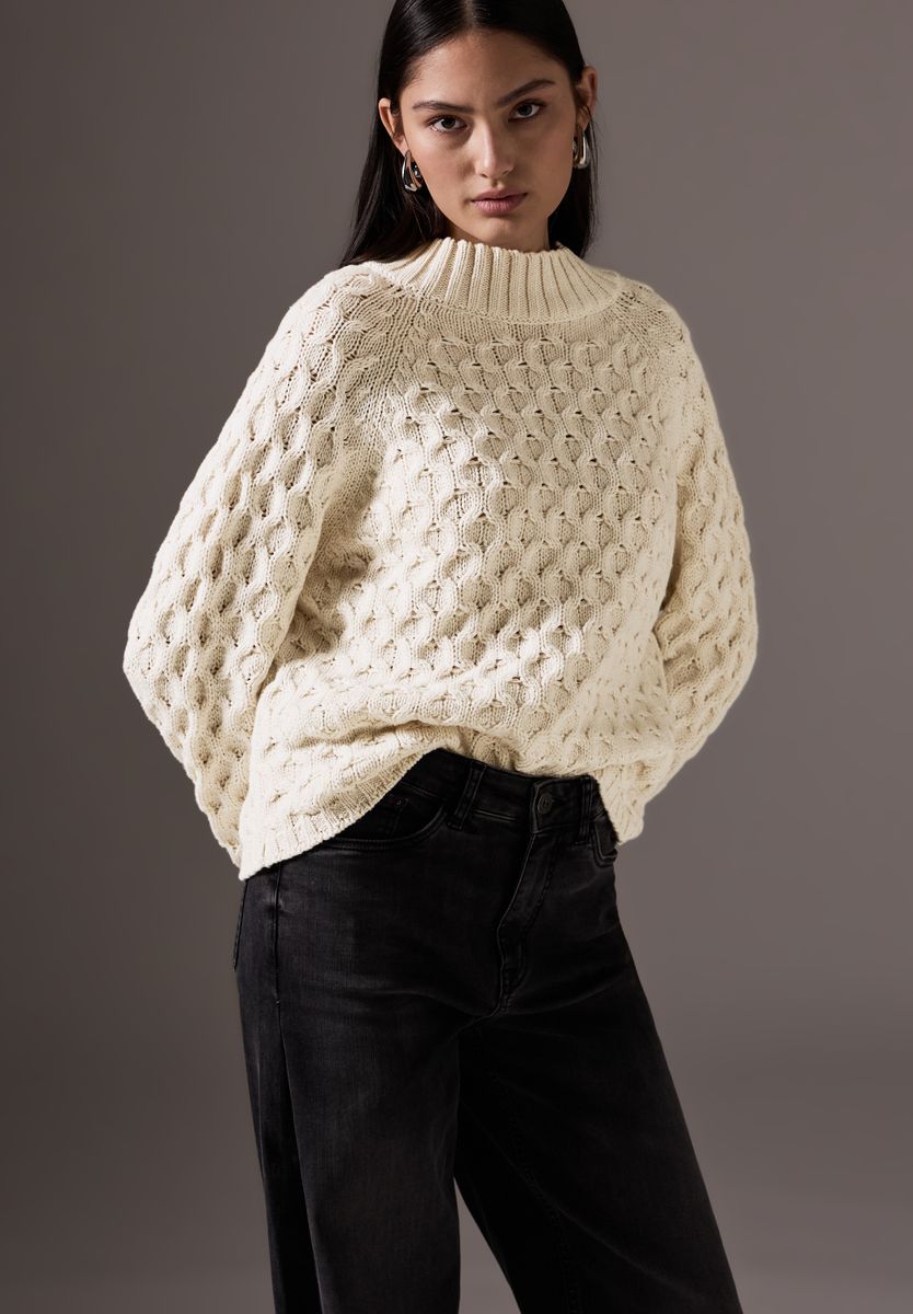 Pullover mit Struktur