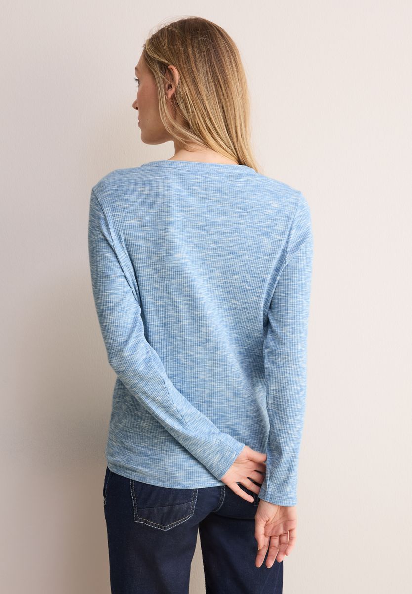 Shirt mit Rippstruktur