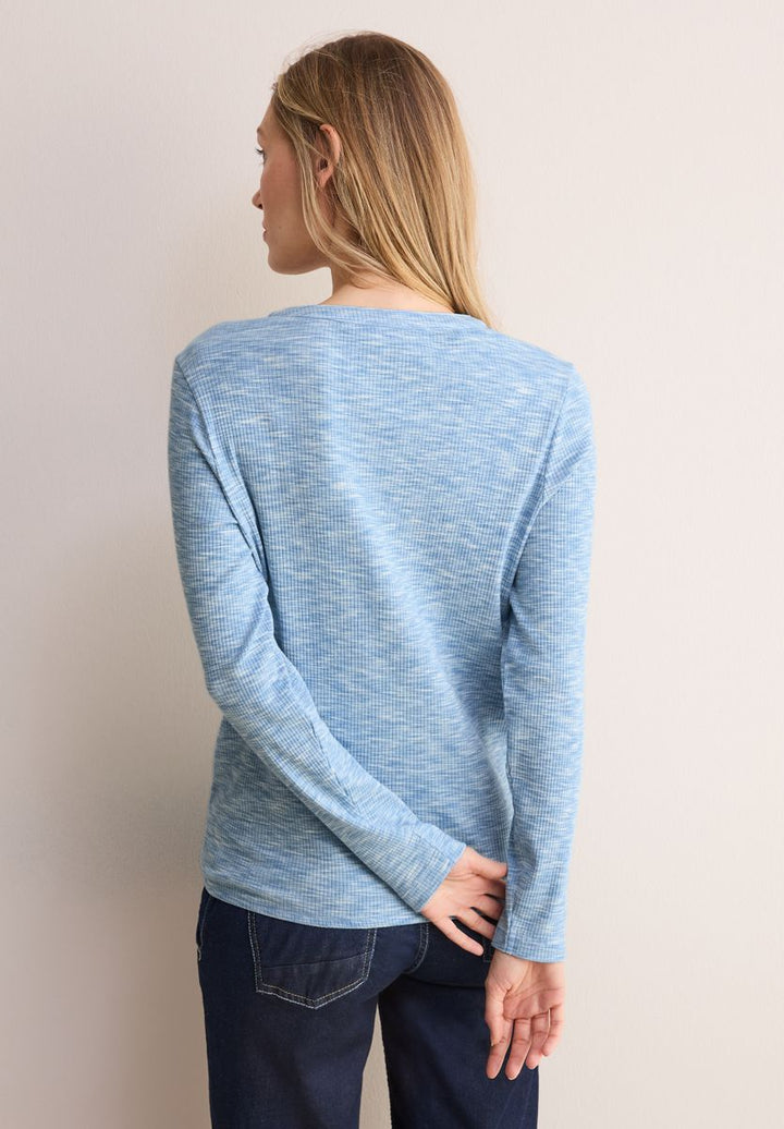 Shirt mit Rippstruktur