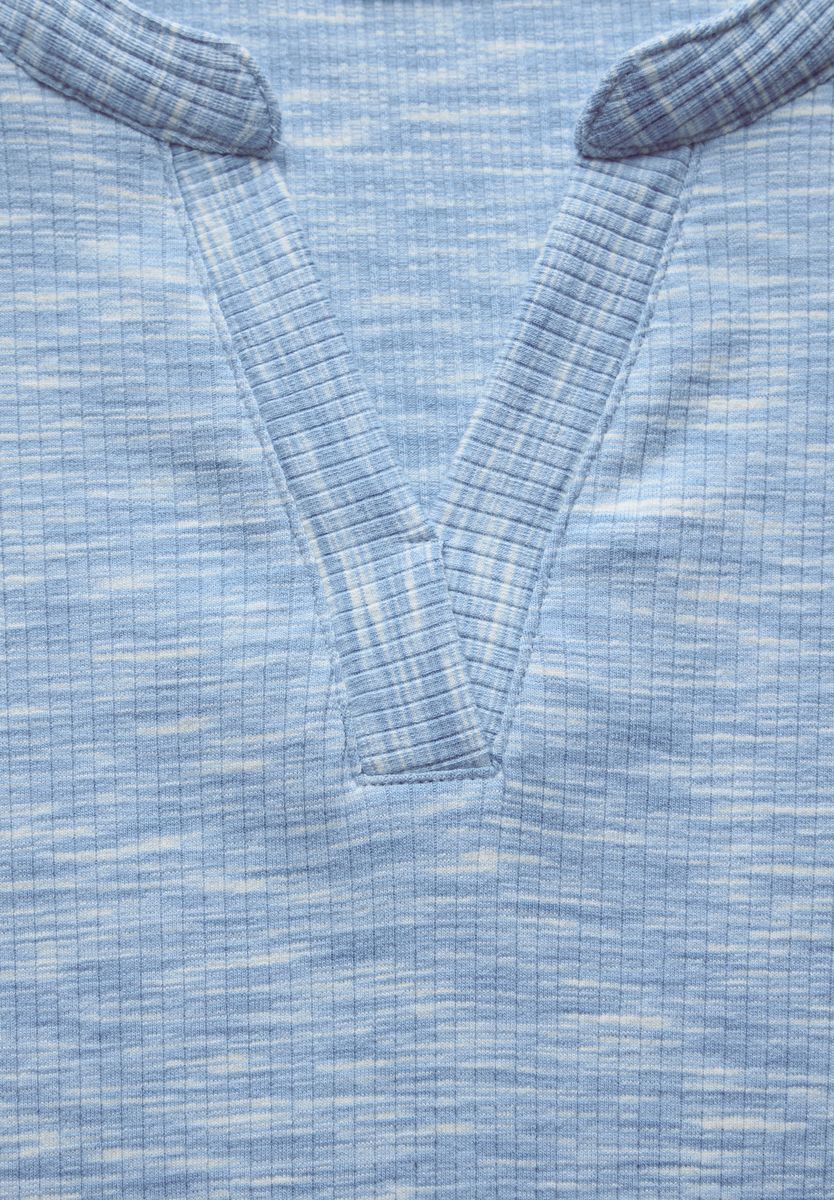 Shirt mit Rippstruktur