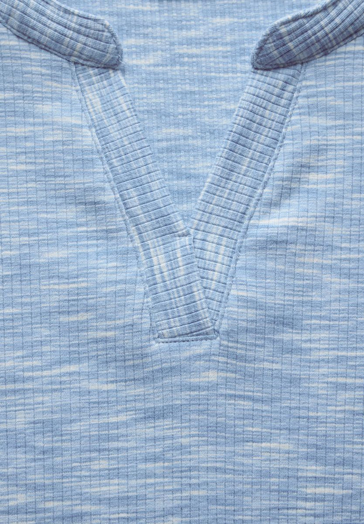 Shirt mit Rippstruktur