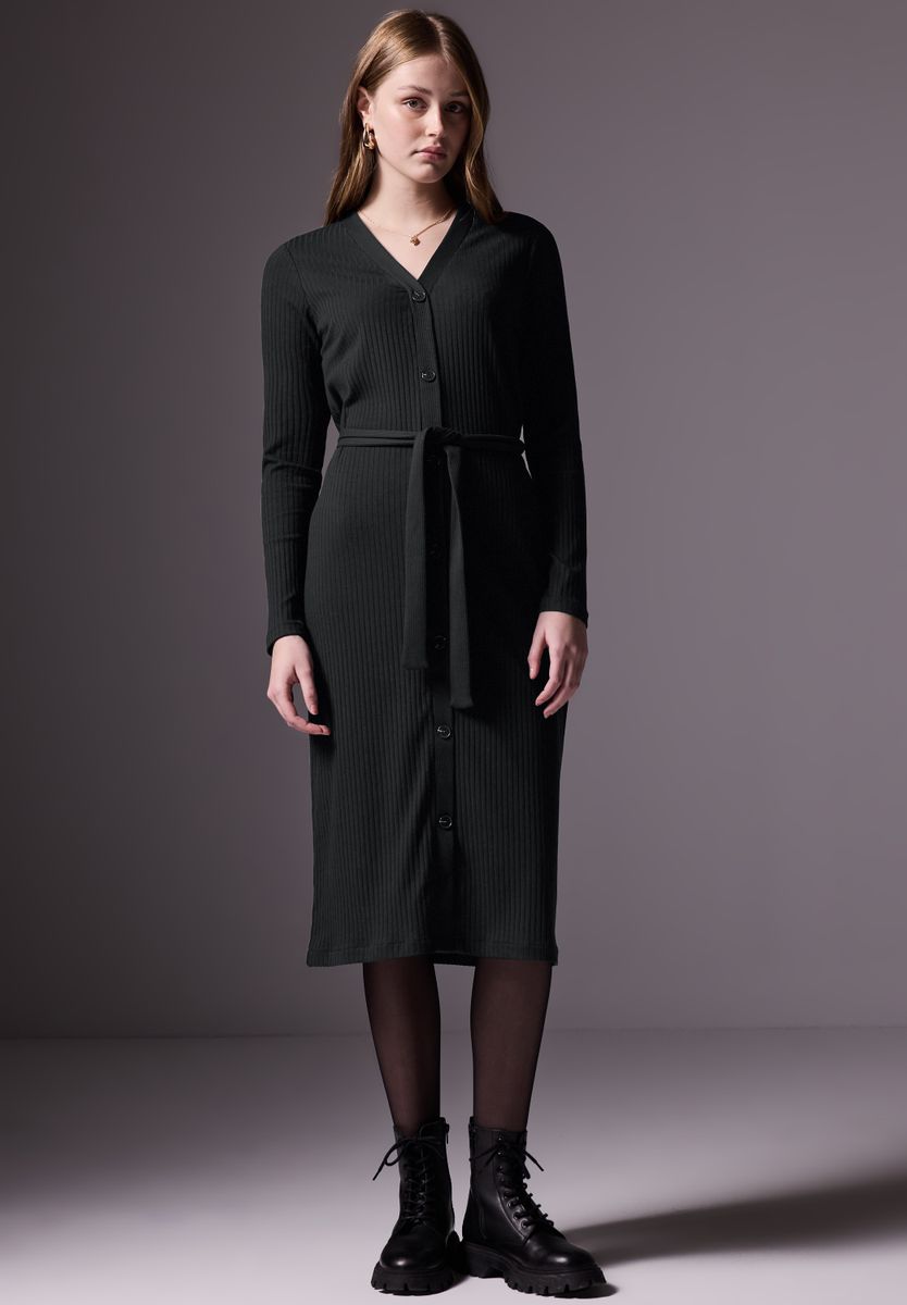 Rippstrick-Kleid