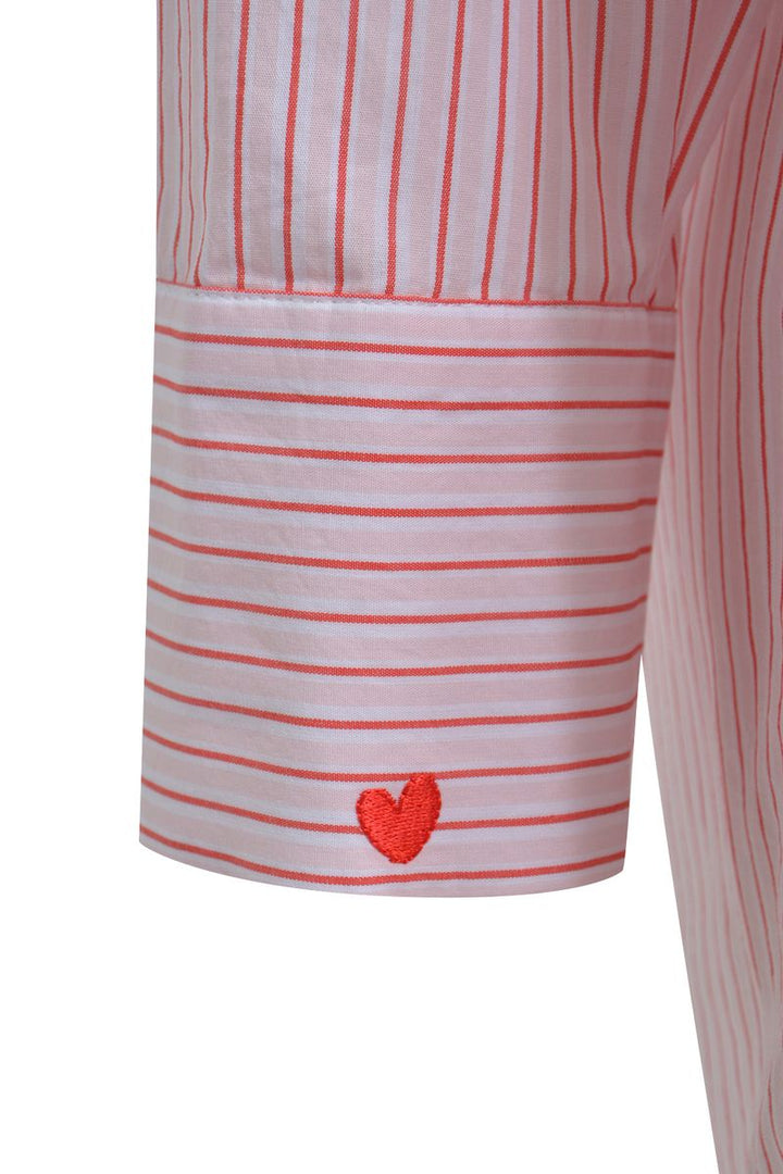Striped Oversize Shirt Blouse