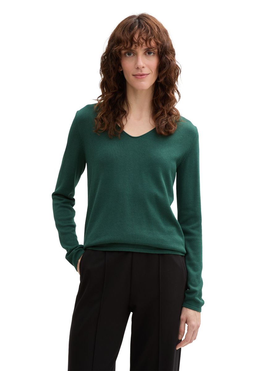 Pullover mit V-Ausschnitt