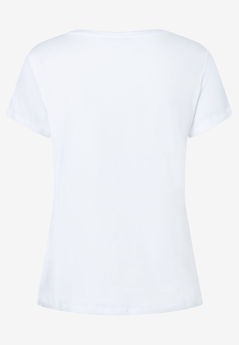 T-Shirt mit Paillettenherzen  weiß  Frühjahrs-Kollektion