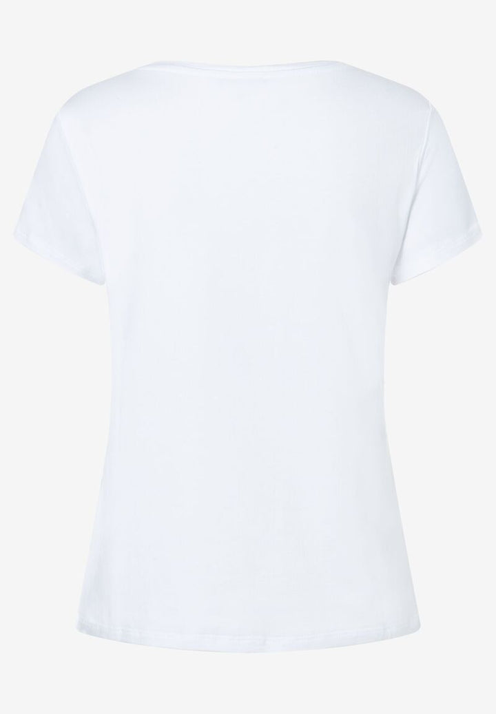 T-Shirt mit Paillettenherzen  weiß  Frühjahrs-Kollektion