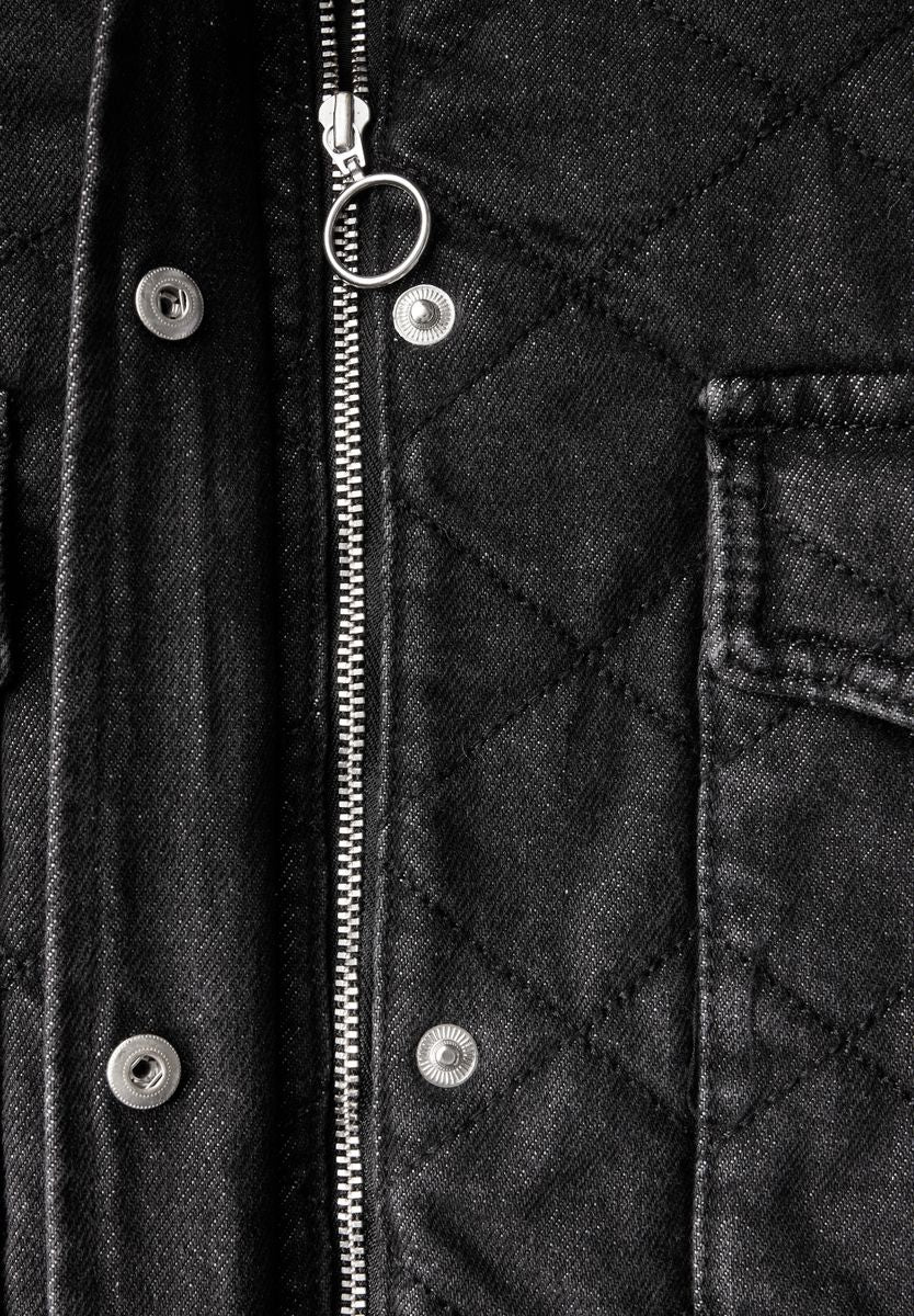 Jeansjacke in Stepp-Optik