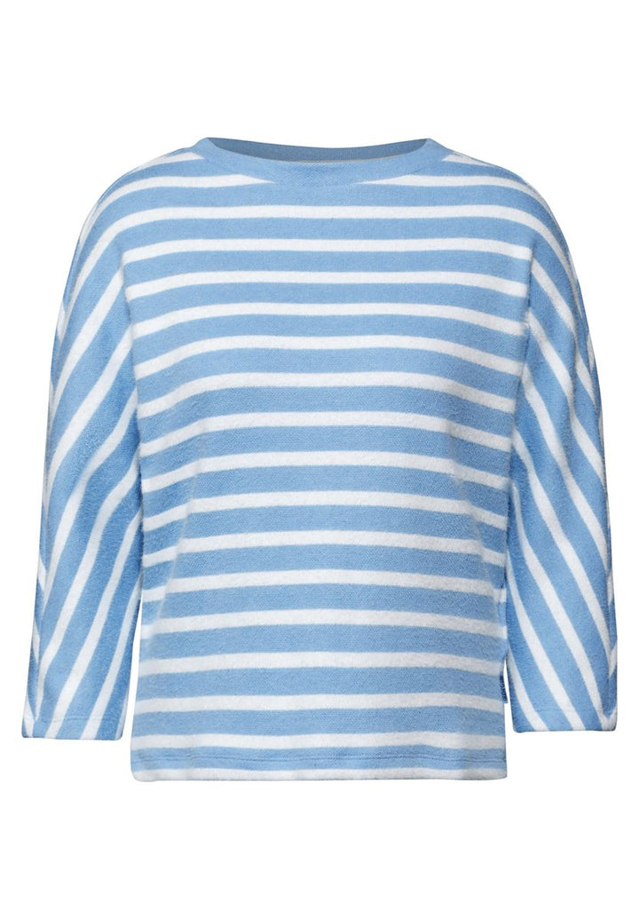 Gestreiftes Federgarn Shirt