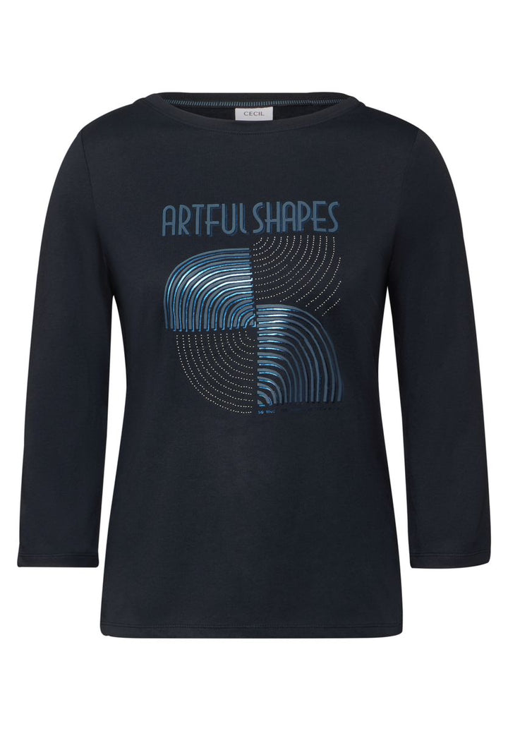 Shirt mit Schimmer-Print