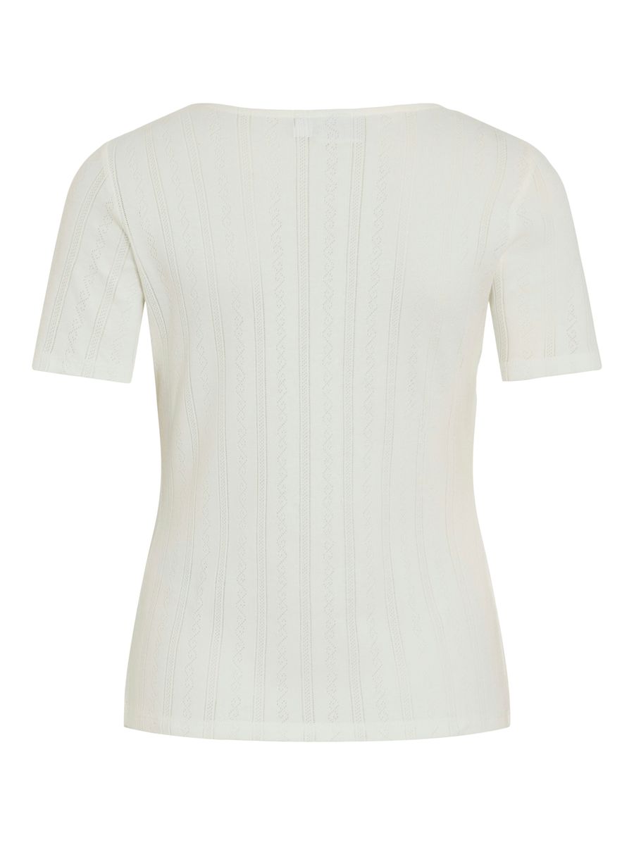 VIKASSIE S/S POINTELLE TOP - NOOS