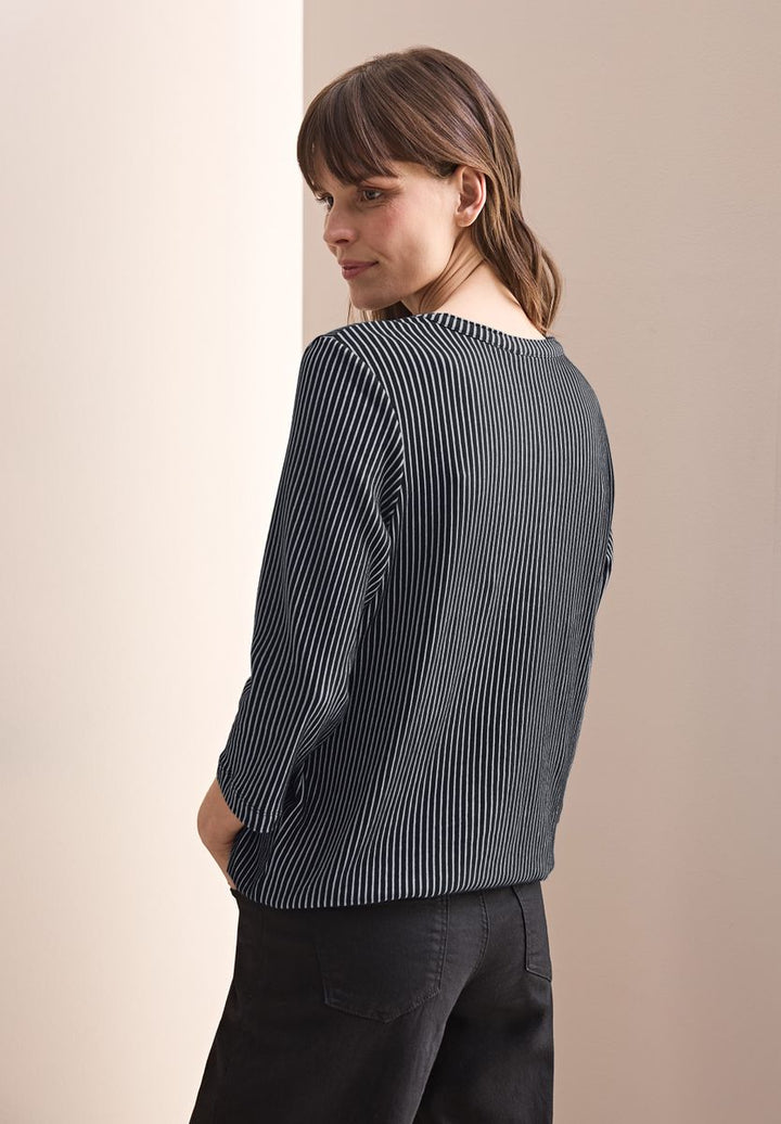 Gestreiftes Strukturshirt
