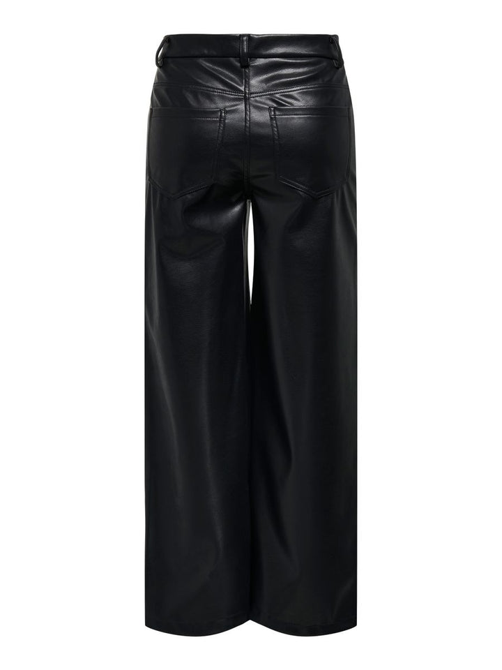 ONLMADISON HW WIDE FAUX LEATHER PANT PNT