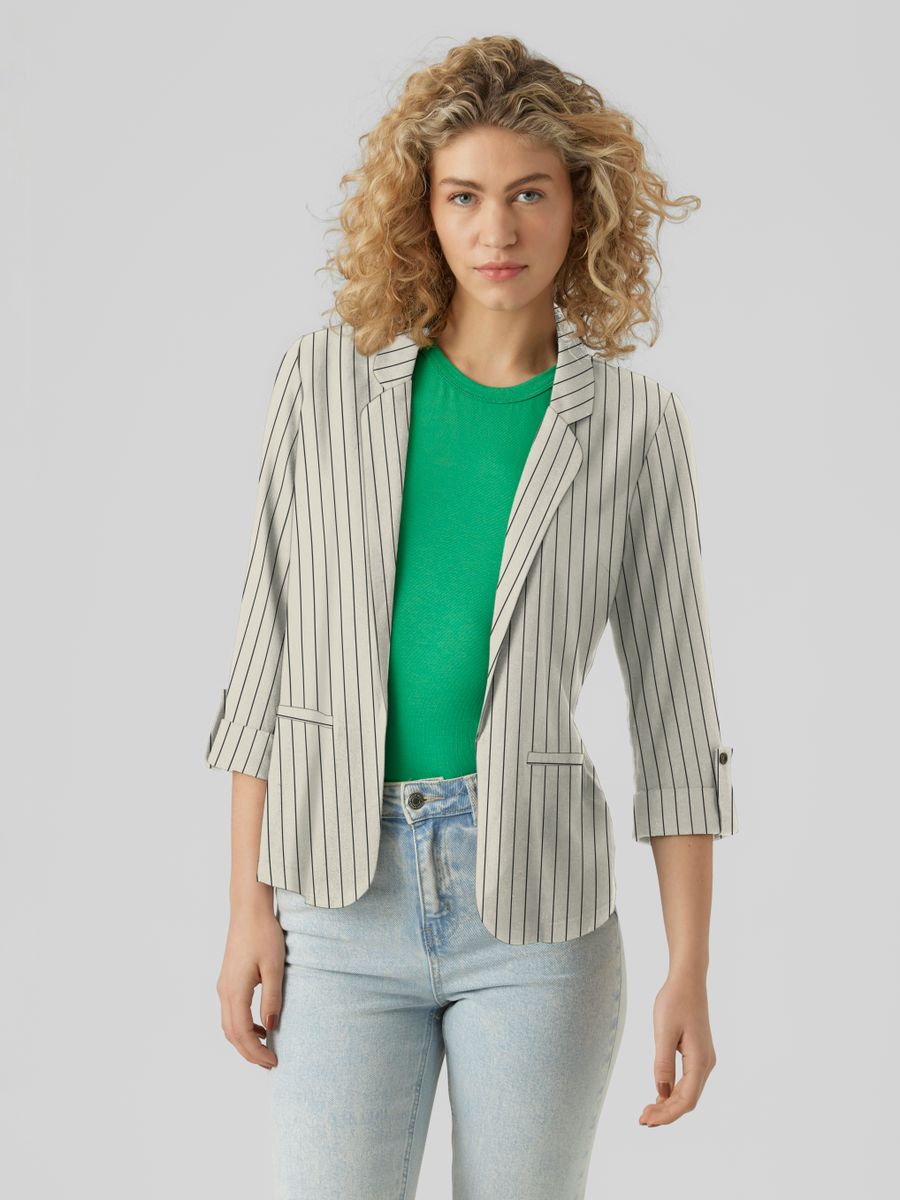 VMJESMILO 3/4 LOOSE BLAZER WVN GA NOOS