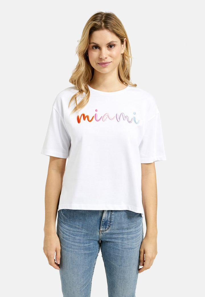 Boxy T-Shirt 3D embroidery