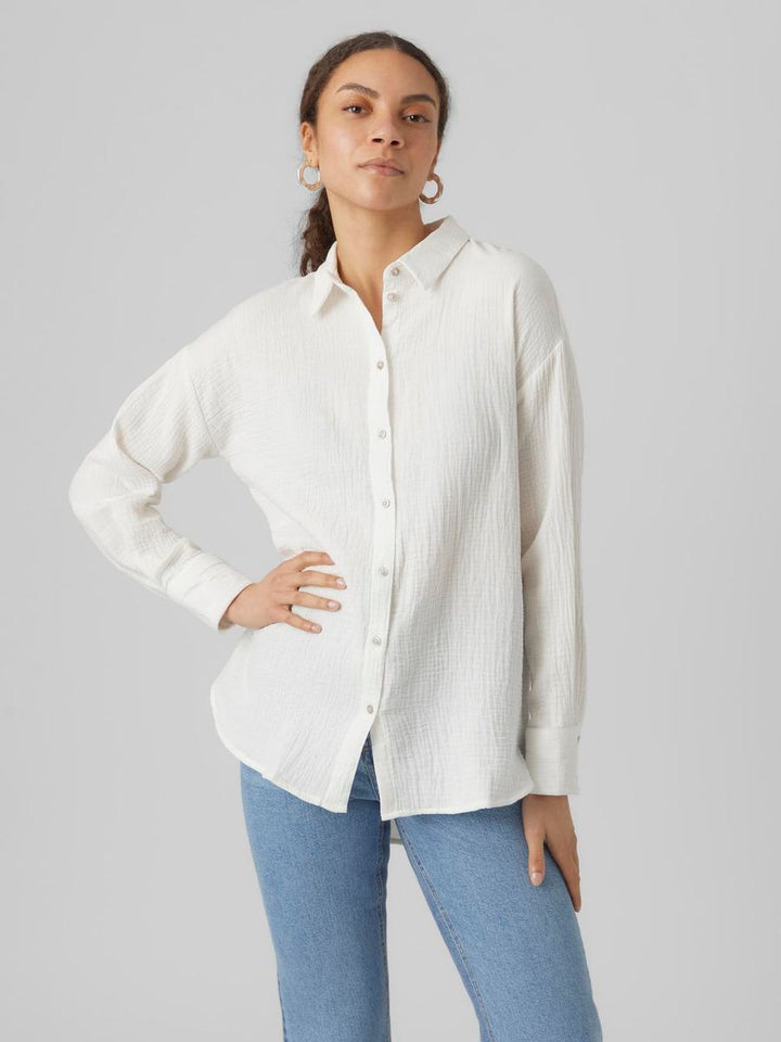 VMNATALI NIA LS LOOSE SHIRT WVN GA NOOS
