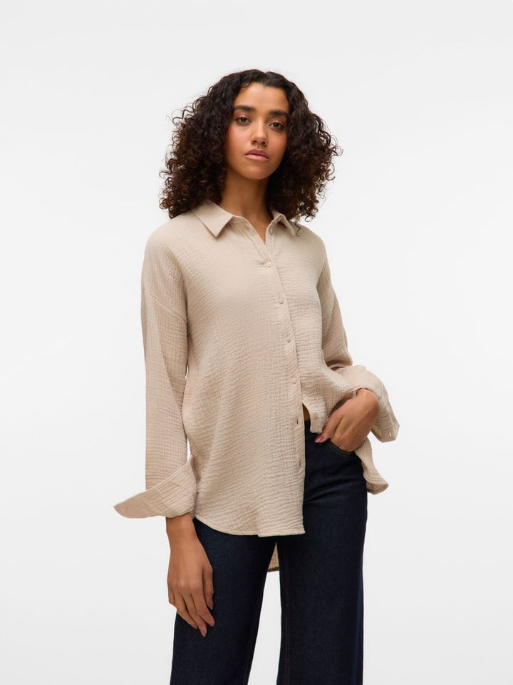 VMNATALI NIA LS LOOSE SHIRT WVN GA NOOS