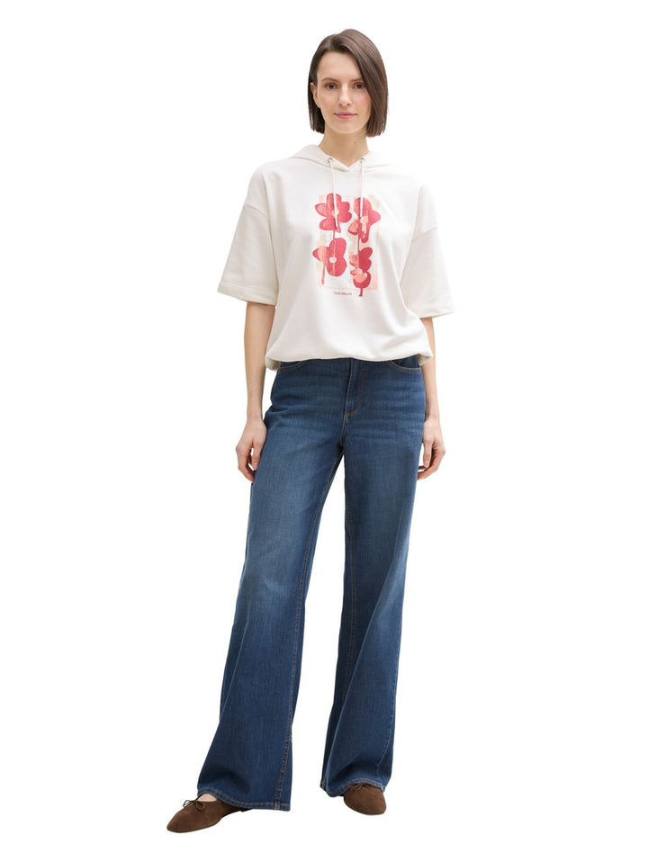 Hoodie Sweatshirt mit Print