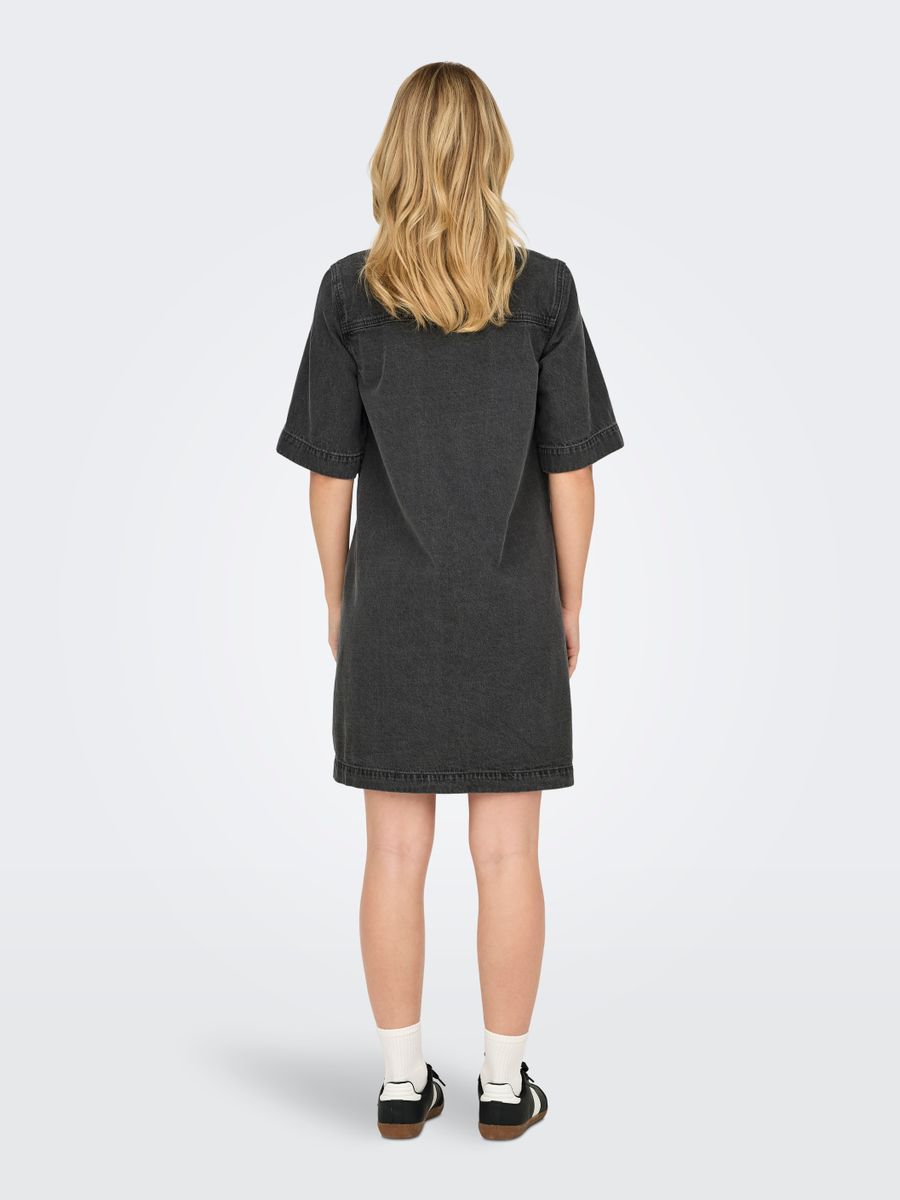 ONLBELLE S/S BUTTON DRESS DNM GUA NOOS