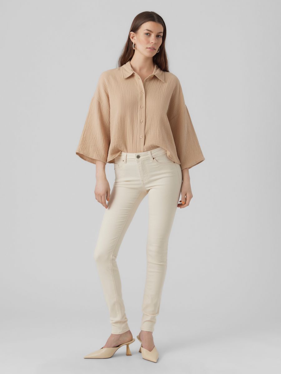 VMLUX MR SLIM JEANS ECRU
