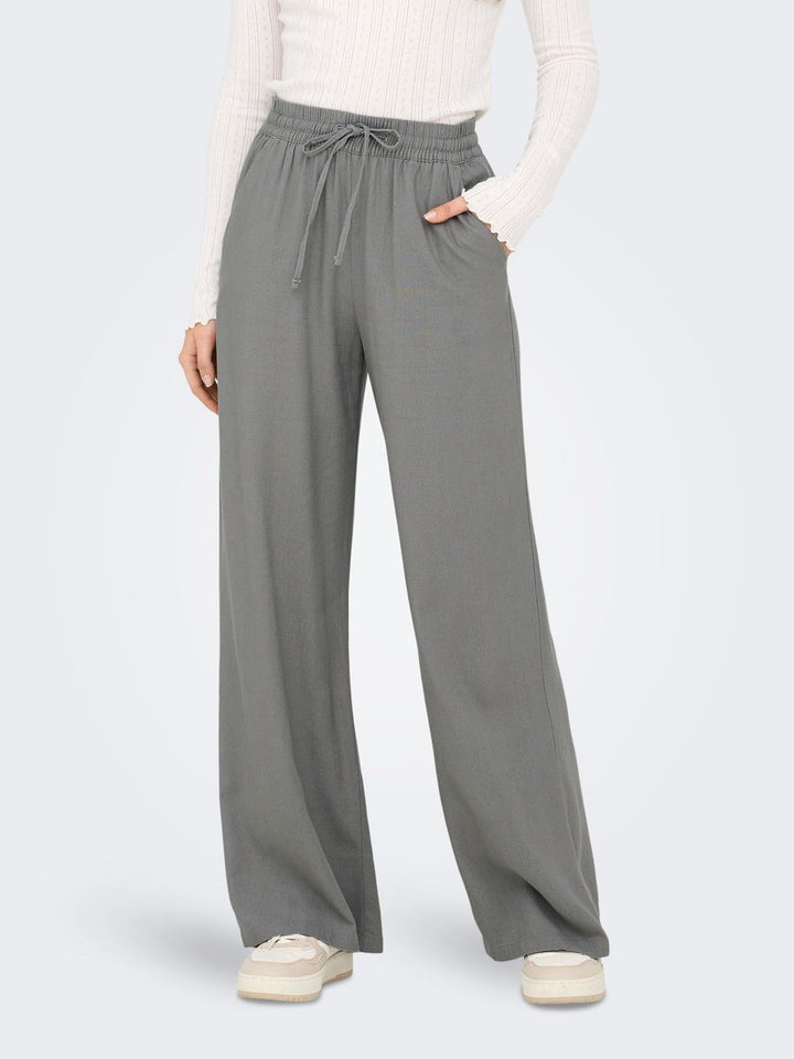 JDYSAY HW LINEN WIDE PANT WVN NOOS