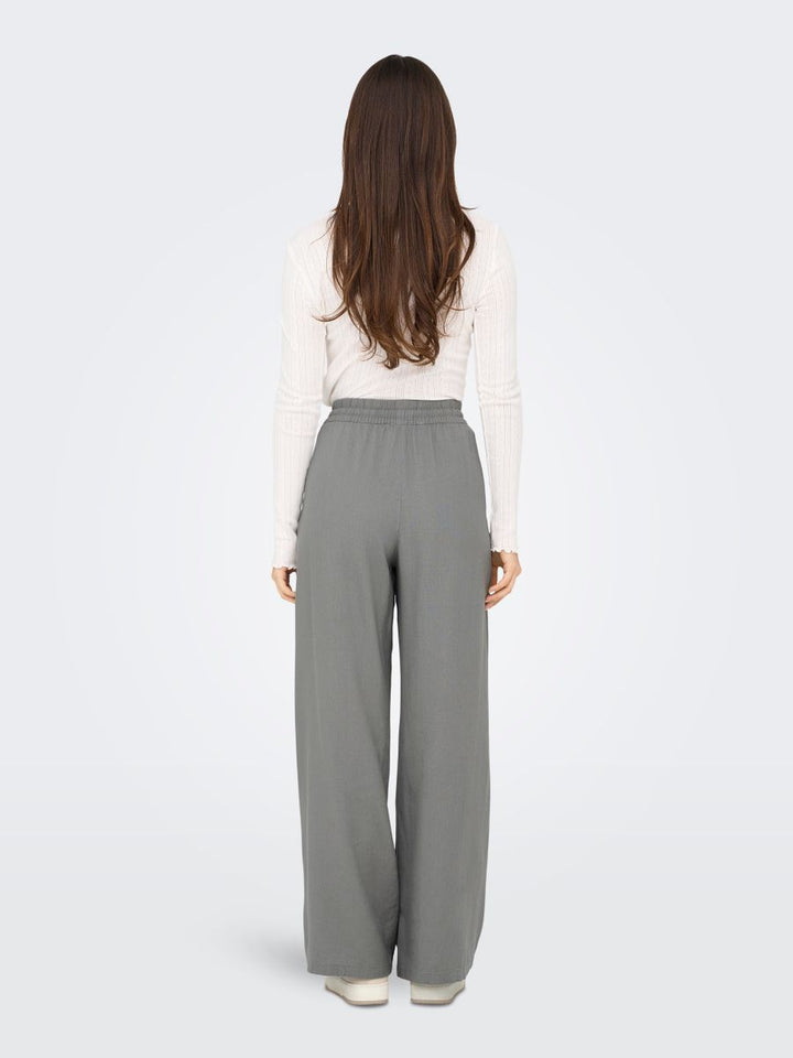 JDYSAY HW LINEN WIDE PANT WVN NOOS