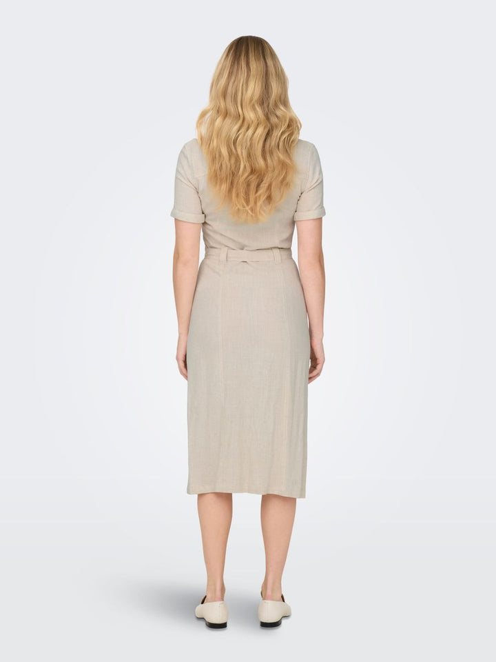 ONLSIESTA SS LIN BL SHIRT DRESS PNT NOOS