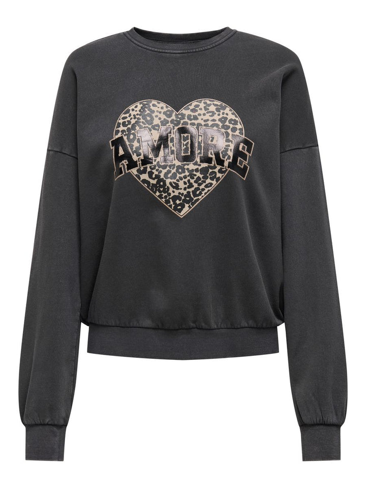 ONLLAUREN LIFE L/S ANIMAL O-NECK CC SWT