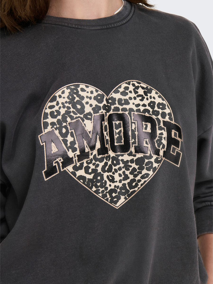 ONLLAUREN LIFE L/S ANIMAL O-NECK CC SWT