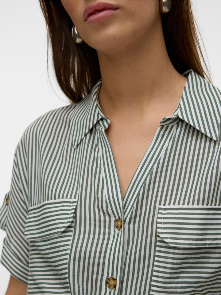 VMBUMPY SS SHORT SHIRT DRESS WVN GA NOOS