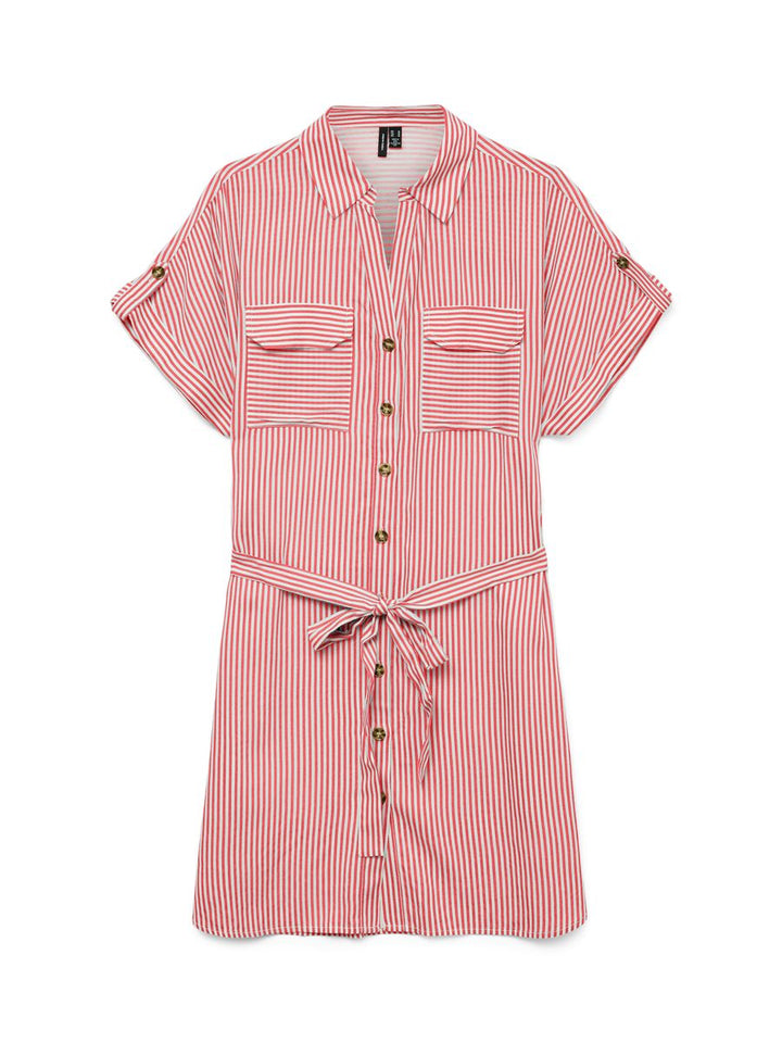 VMBUMPY SS SHORT SHIRT DRESS WVN GA NOOS