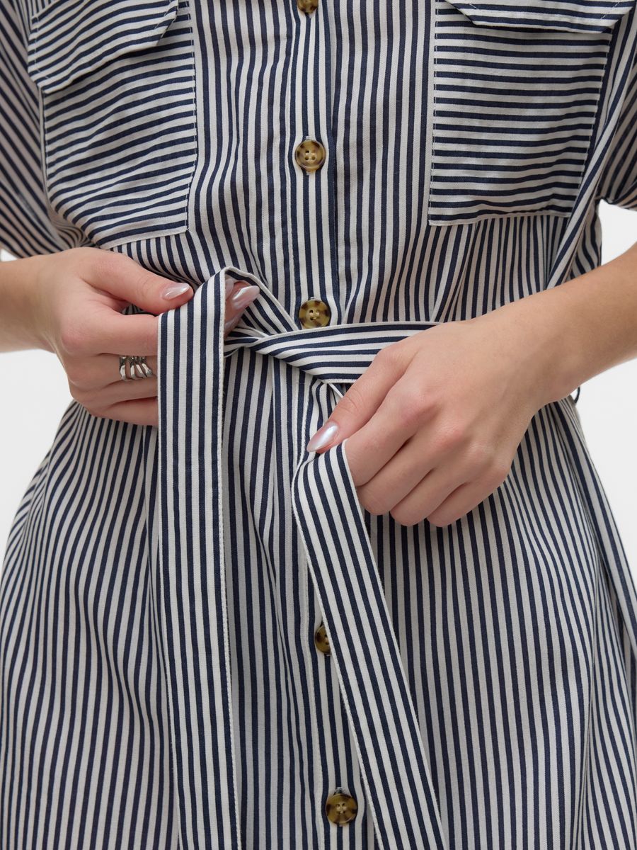 VMBUMPY SS SHORT SHIRT DRESS WVN GA NOOS
