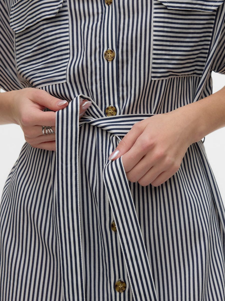 VMBUMPY SS SHORT SHIRT DRESS WVN GA NOOS