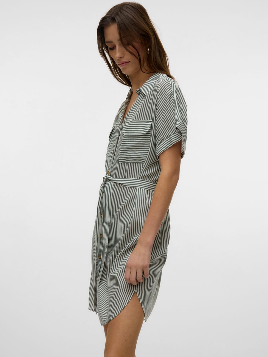 VMBUMPY SS SHORT SHIRT DRESS WVN GA NOOS