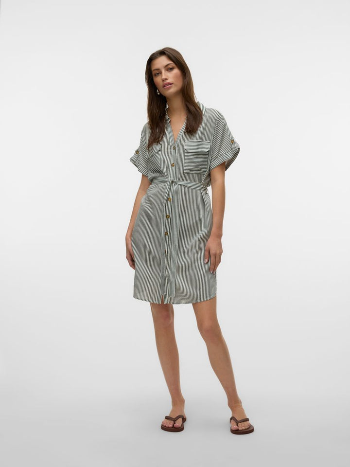 VMBUMPY SS SHORT SHIRT DRESS WVN GA NOOS