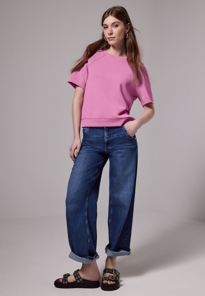 Raglan T-Shirt in Silk-Optik